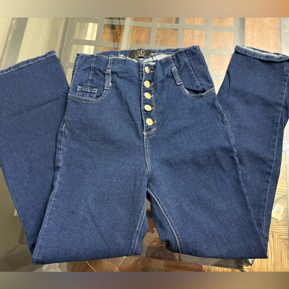 Jennifer Lopez Dark Blue High Rise Jeans